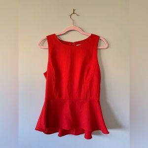 Forever 21 Red Peplum Top - Medium